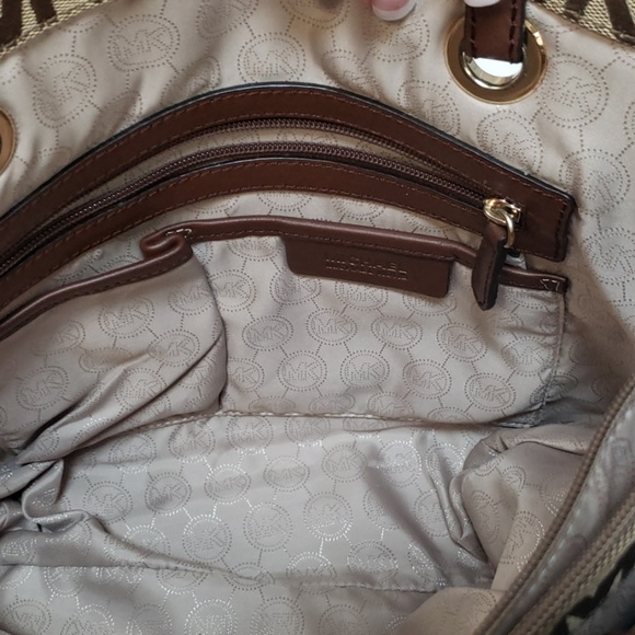 Authentic Michael Kors Canvas Purse - Picture 3 of 8